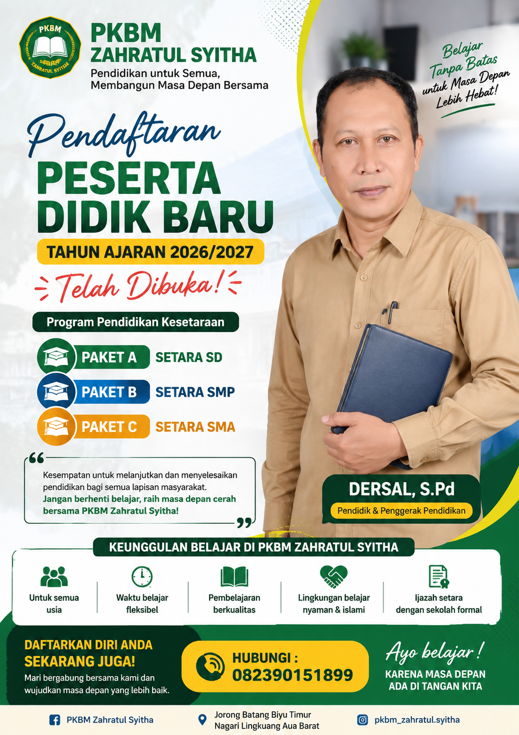 Pendaftaran Tahun Ajaran Baru Dibuka